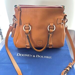 Dooney & Bourke Sorrento Satchel, tan pebble grain, SOLD OUT in stores